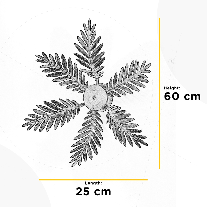 ONLI - Lampa sufitowa FELCE 3xE14/6W/230V brąz