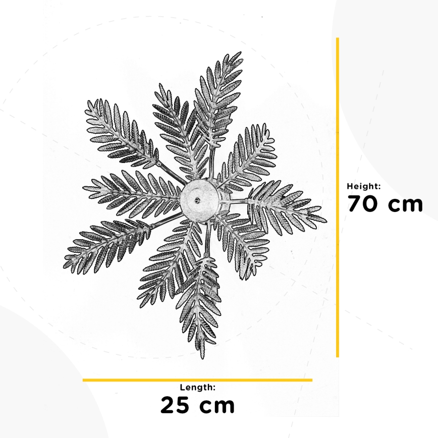 ONLI - Lampa sufitowa FELCE 5xE14/6W/230V brąz