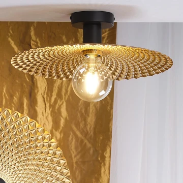 ONLI - Lampa sufitowa GOLDEN 1xE27/22W/230V śr. 38 cm złota/czarna