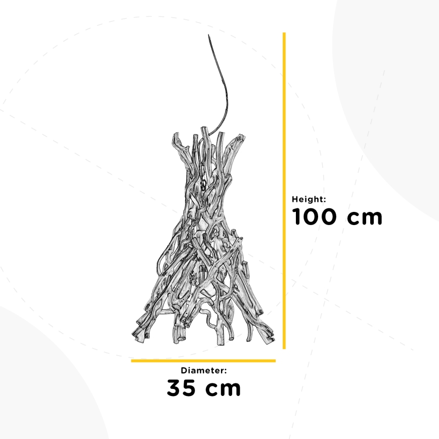 ONLI - Żyrandol na lince AGAR 1xE27/22W/320V