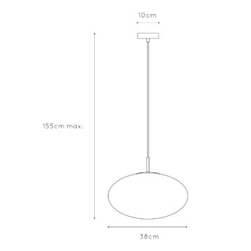 ONLI - Żyrandol na lince JANET 1xE27/6W/230V śr. 38 cm