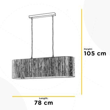 ONLI - Żyrandol na lince MADU 2xE27/22W/230V