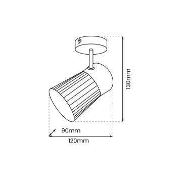 Oświetlenie punktowe BEST 1xE14/40W/230V złote