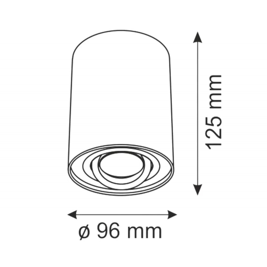 Oświetlenie punktowe HADAR R1 1xGU10/10W/230V biały