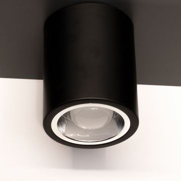 Oświetlenie punktowe JUPITER 1xE27/20W/230V śr. 9,8 cm czarne