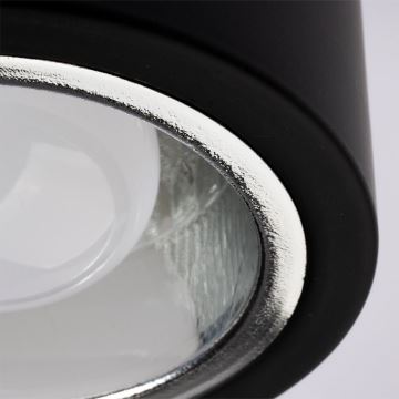 Oświetlenie punktowe JUPITER 1xE27/20W/230V śr. 9,8 cm czarne