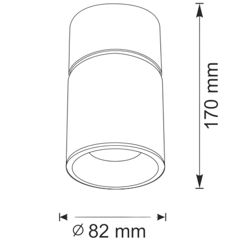 Oświetlenie punktowe NIXA 1xGU10/10W/230V biały/złoty