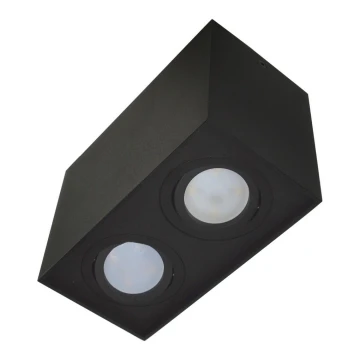 Oświetlenie punktowe SIROCO 2xGU10/30W/230V czarny