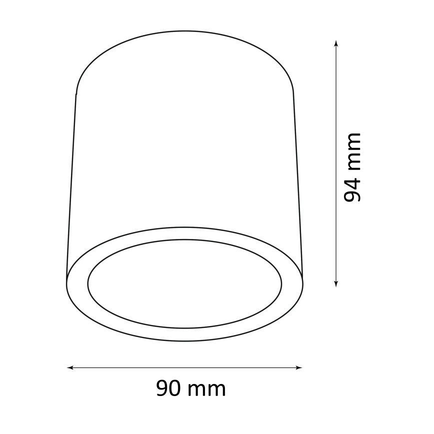 Oświetlenie zewnętrzne punktowe OHIO 1xGU10/10W/230V IP54 czarne