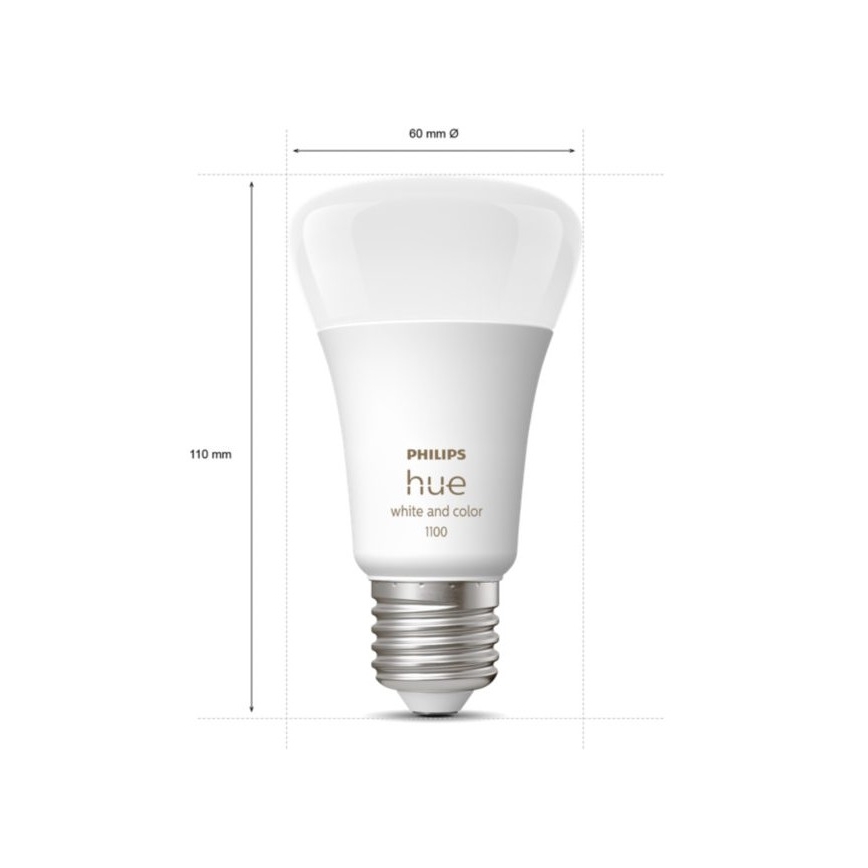 Pakiet startowy Philips Hue WHITE AND COLOR AMBIANCE 3xE27/9W 2000-6500K + urządzenie łączące