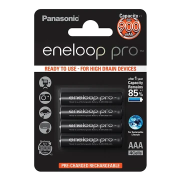 Panasonic Eneloop Pro BK-4HCDE/4BP - 4ks akumulator AAA Eneloop Pro NiMH/1