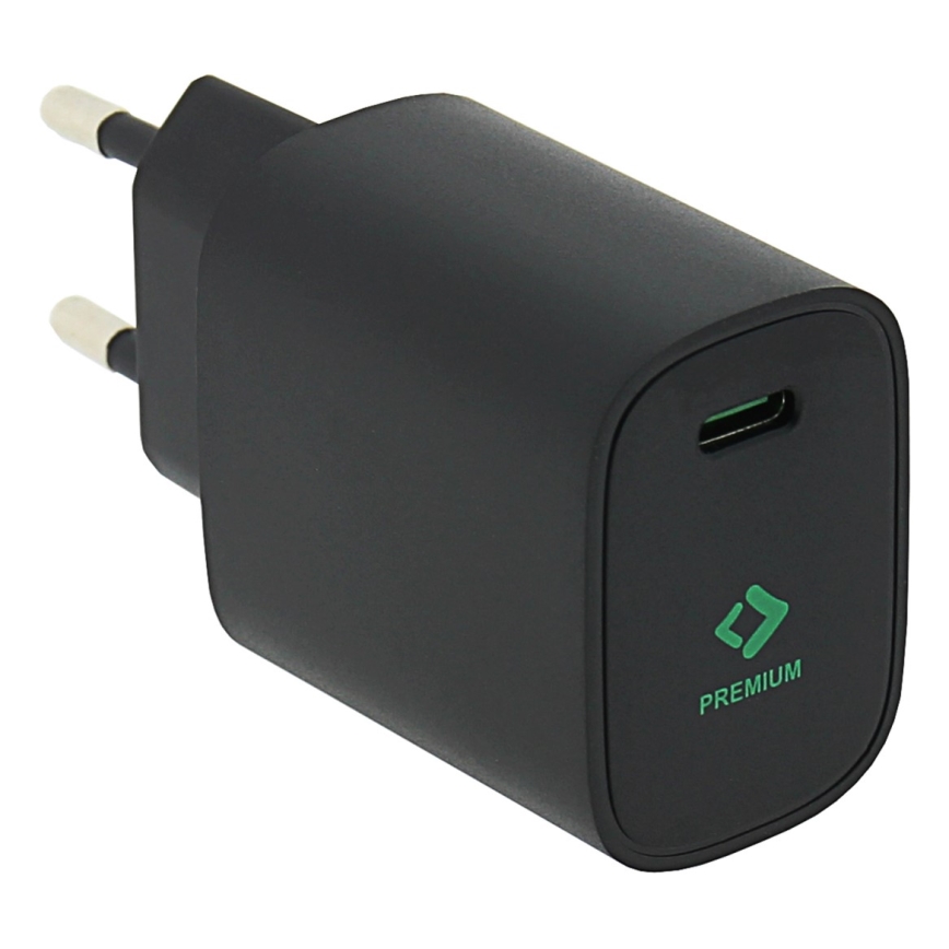 PATONA - Adapter do ładowania USB-C Power delivery 20W/230V czarny