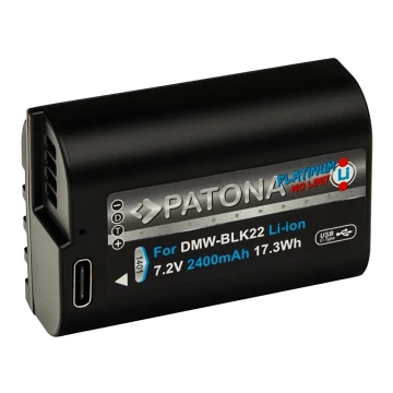 PATONA - Akumulator Panasonic DMW-BLK22 2400mAh Li-Ion Platinum USB-C ładowanie