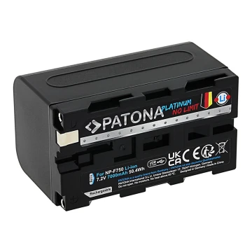 PATONA - Bateria Sony NP-F750/F770/F950 7000mAh Li-Ion Platinum Ładowanie przez USB-C