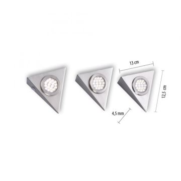 Paul Neuhaus 1119-55-3 - SET 3x LED Oświetlenie do mebli z czujnikiem HELENA LED/2,5W/230V