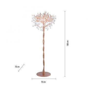 Paul Neuhaus 232-11 - Lampa stołowa ICICLE 5xG9/40W/230V mosiądz