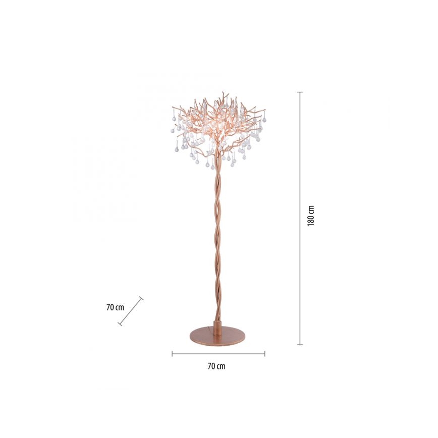 Paul Neuhaus 232-11 - Lampa stołowa ICICLE 5xG9/40W/230V mosiądz