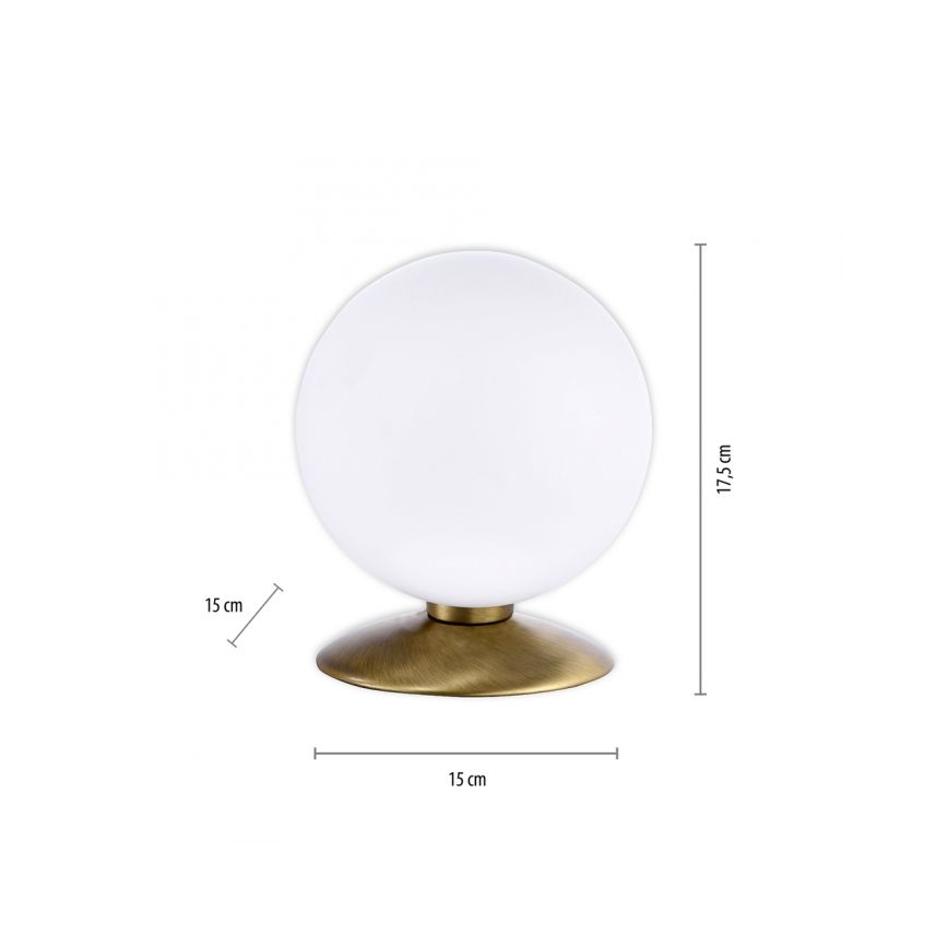 Paul Neuhaus 4013-11 - LED Ściemnialna dotykowa lampa stołowa BUBBA 1xG9/3W/230V mosiądz