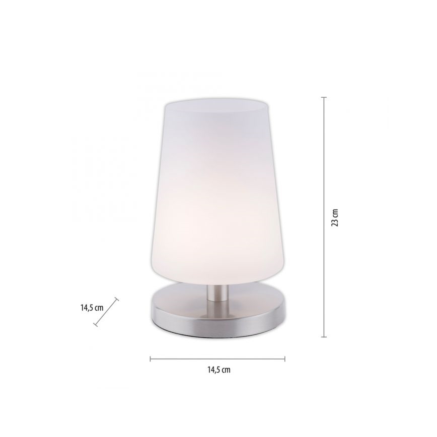 Paul Neuhaus 4146-55 - LED Ściemniana dotykowa lampa stołowa SONJA 1xG9/3W/230V matowy chrom