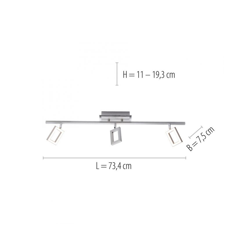 Paul Neuhaus 6959-55 - LED Oświetlenie punktowe INIGO 3xLED/4,2W/230V