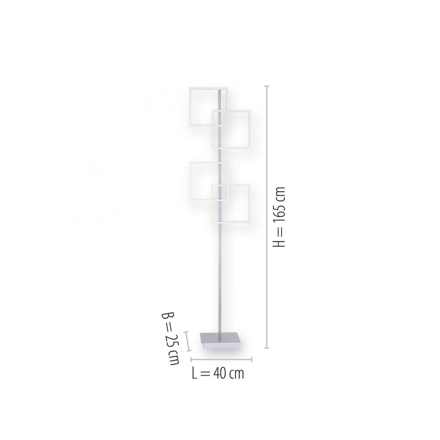 Paul Neuhaus 817-55 - LED Ściemniana lampa podłogowa INIGO 4xLED/8W/230V + pilot