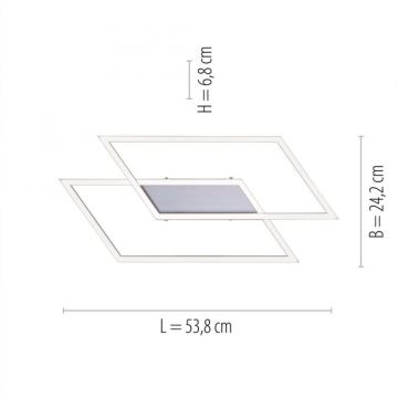 Paul Neuhaus 8192-55 - LED Żyrandol ściemnialny natynkowy INIGO 2xLED/12W/230V