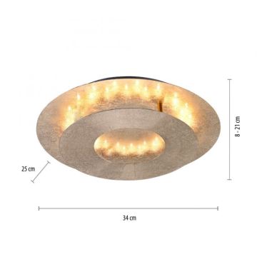 Paul Neuhaus 9011-12 - LED Plafon NEVIS LED/6W/230V złoty