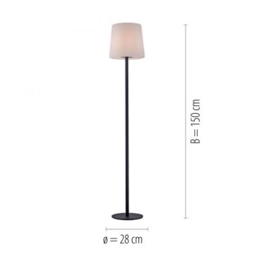 Paul Neuhaus 9501-13 - Zewnętrzna lampa stojąca FALTER 1xE27/25W/230V IP65