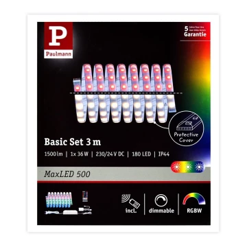 Paulmann 70628 - LED RGB/36W Ściemnialna taśma MAXLED 3m 230V + pilot