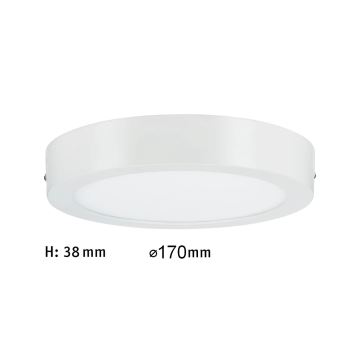 Paulmann 70641 - LED/11W Lampa sufitowa LUNAR 230V śr. 17 cm biała