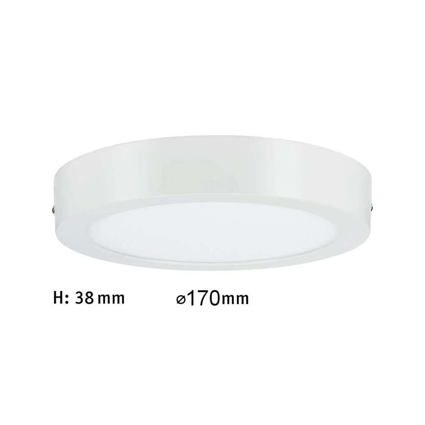 Paulmann 70641 - LED/11W Lampa sufitowa LUNAR 230V śr. 17 cm biała