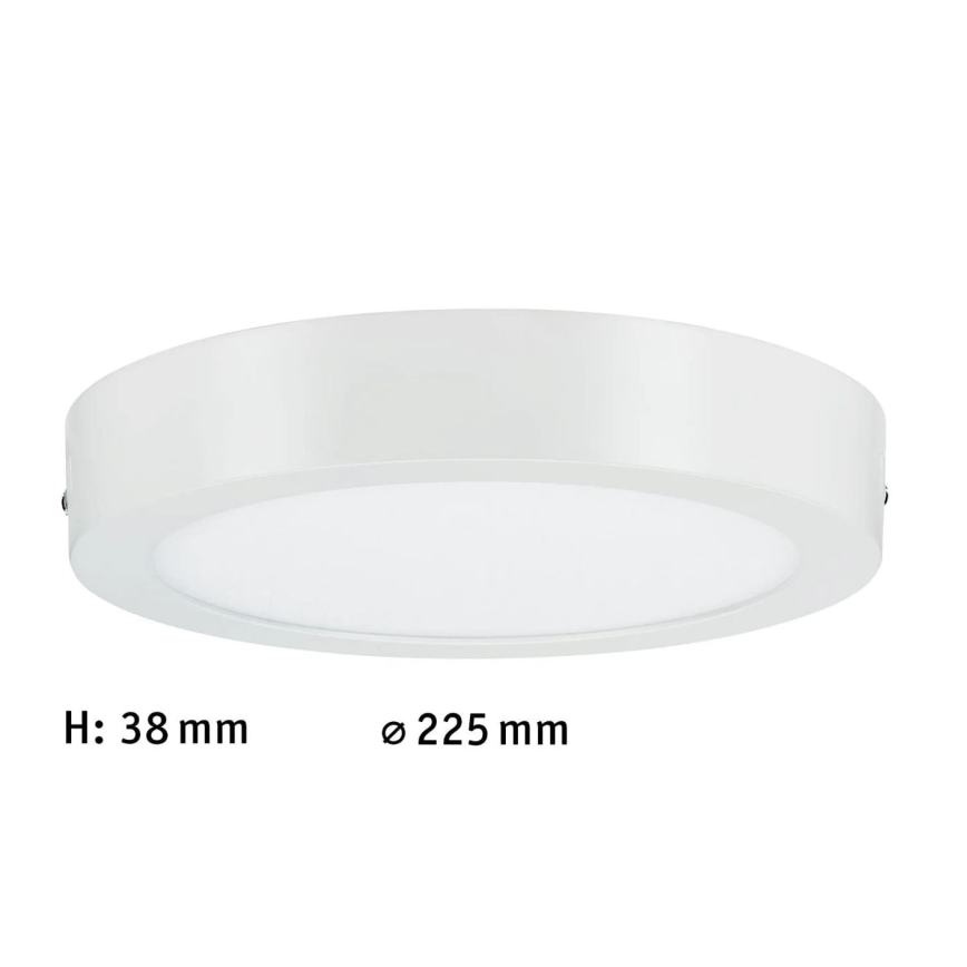 Paulmann 70642 - LED/12,5W Lampa sufitowa LUNAR 230V śr. 22,5 cm biała