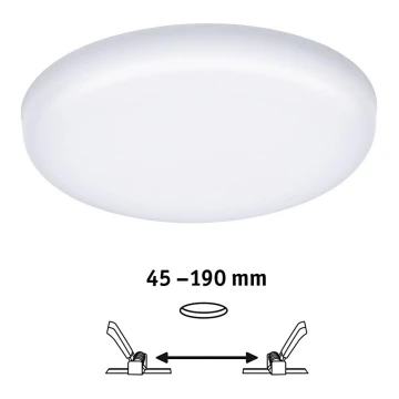 Paulmann 92392 - LED/17,5W IP44 Łazienkowa oprawa wpuszczana VARIFIT 230V