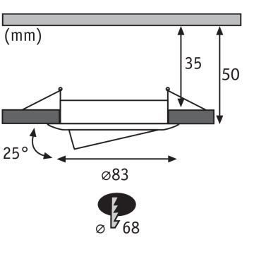 Paulmann 92769 - LED Oświetlenie łazienkowe PREMIUM LINE LED/6,8W/230V