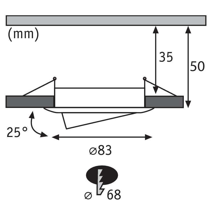 Paulmann 92769 - LED Oświetlenie łazienkowe PREMIUM LINE LED/6,8W/230V