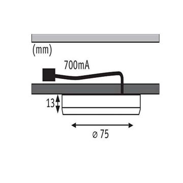 Paulmann 93564 - ZESTAW 3x LED/4,5W Oświetlenie mebli FURNITURE 230V