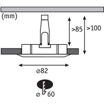 Paulmann 93657 - ZESTAW 3x LED/GU10/4,5W Oprawa wpuszczana 230V