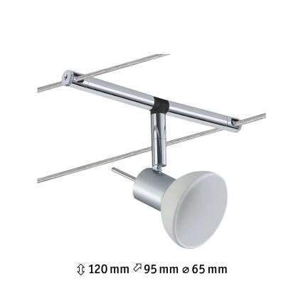 Paulmann 94131 - 1xGU5,3/10W Oprawa punktowa do systemu linkowego SHEELA 12V chrom błyszczący