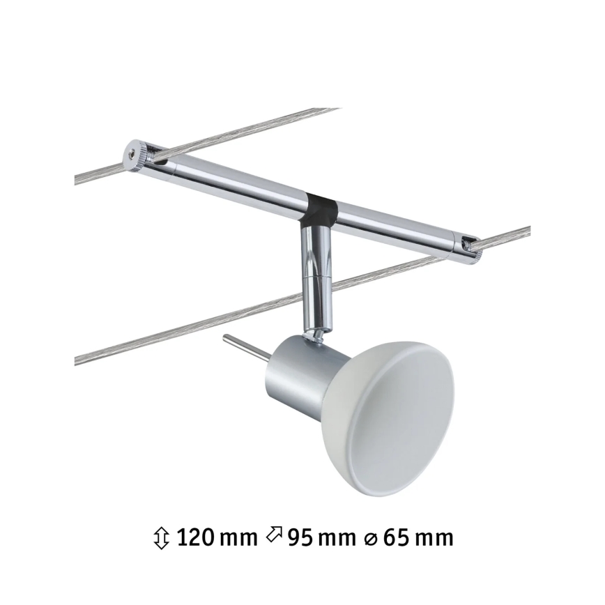 Paulmann 94131 - 1xGU5,3/10W Oprawa punktowa do systemu linkowego SHEELA 12V chrom błyszczący