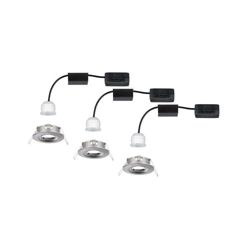 Paulmann 94301 - ZESTAW 3x LED/4W IP44 Wpuszczana oprawa łazienkowa NOVA 230V