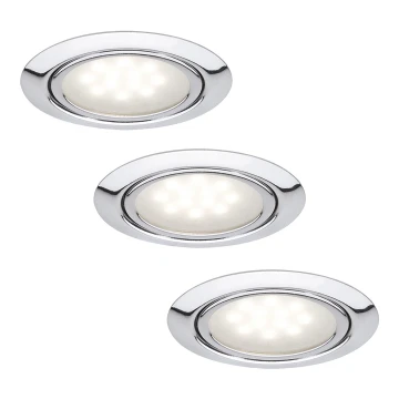 Paulmann 99814 - SET 3x LED Oprawa wpuszczana MICRO LINE 3xLED/1W/230V/12V