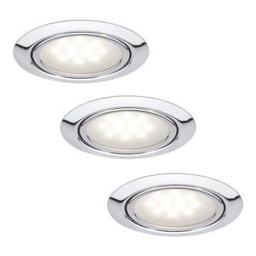 Paulmann 99814 - SET 3x LED Oprawa wpuszczana MICRO LINE LED/1W/230V/12V