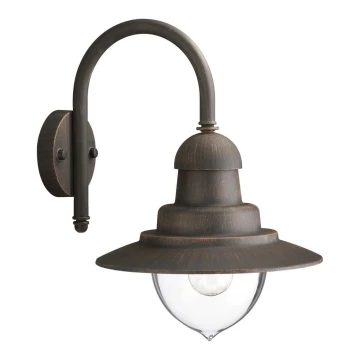 Philips 01652/06/PN - Kinkiet zewnętrzny RAINDROP 1xE27/53W/230V IP44