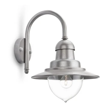 Philips 01652/52/PN - Kinkiet zewnętrzny RAINDROP 1xE27/60W/230V IP44