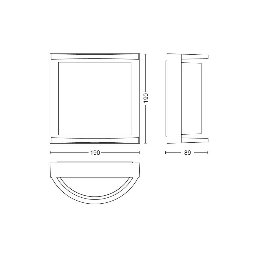 Philips - LED Kinkiet zewnętrzny LED/12W