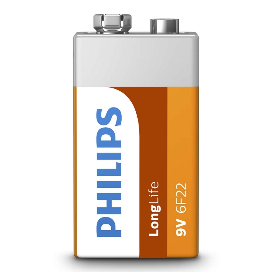 Philips 6F22L1B/10 - Bateria Cynkowo-chlorkowa 6F22 LONGLIFE 9V