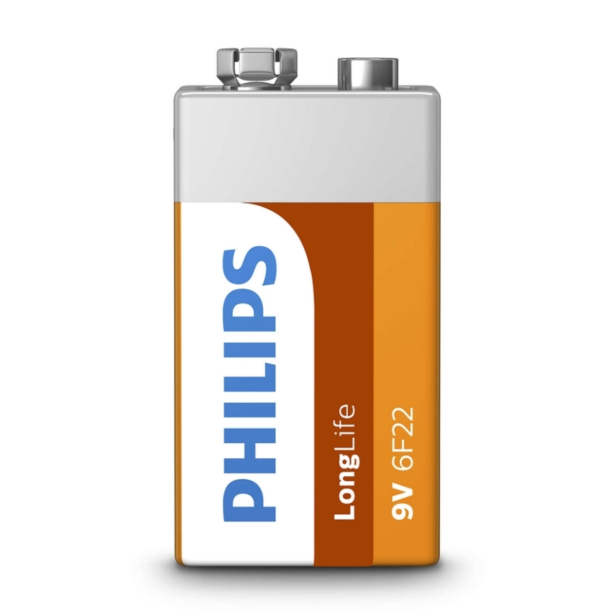Philips 6F22L1F/10 - Bateria Cynkowo-chlorkowa 6F22 LONGLIFE 9V