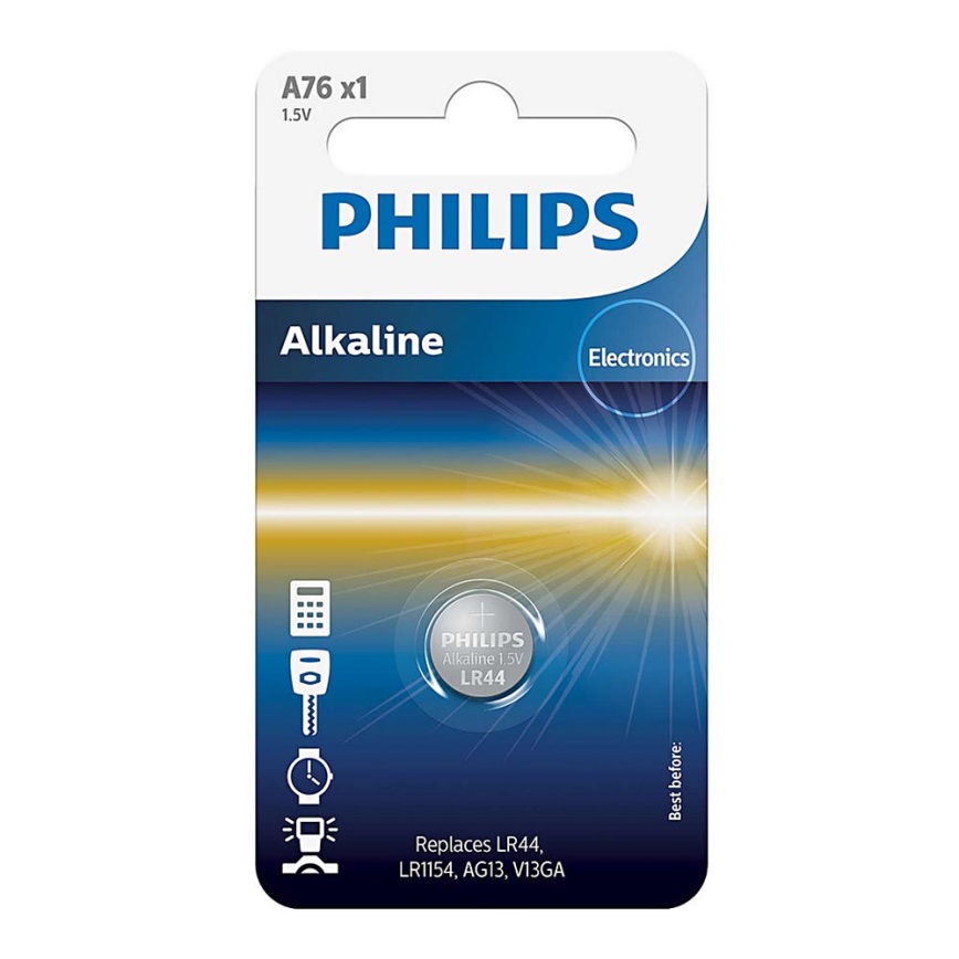 Philips A76/01B - Bateria alkaliczna guzikowa MINICELLS 1,5V 155mAh