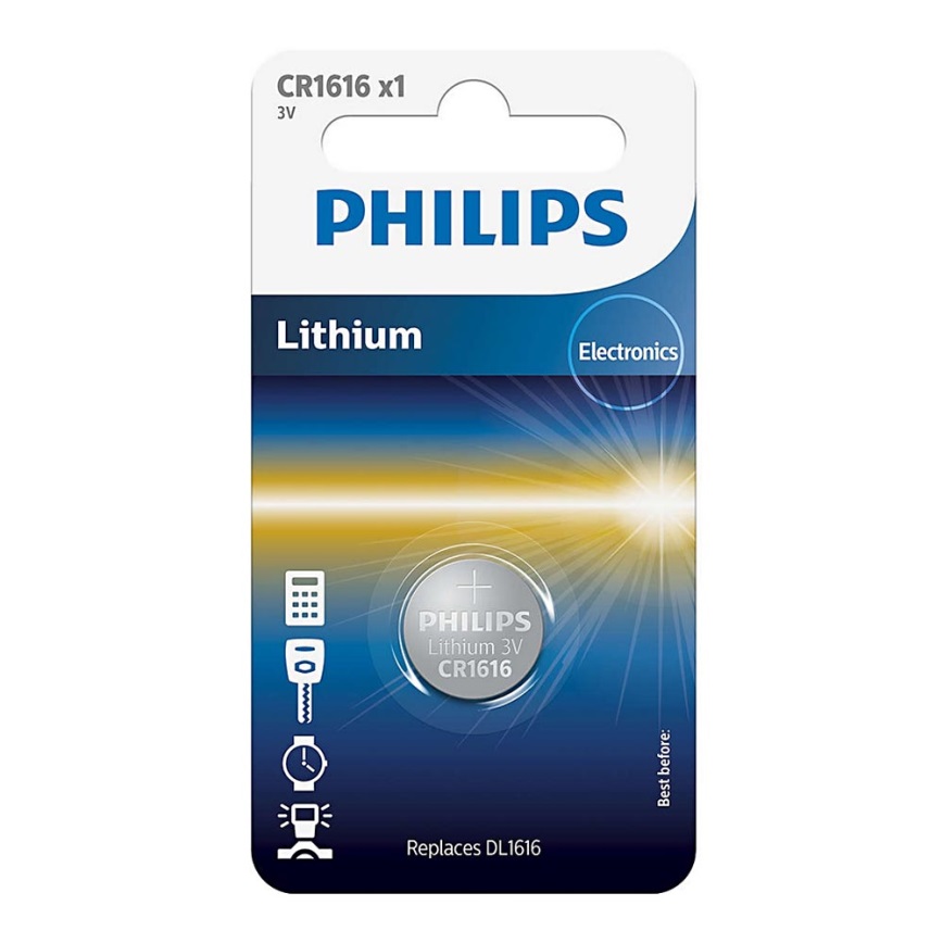 Philips CR1616/00B - Bateria litowa guzikowa CR1616 MINICELLS 3V 52mAh