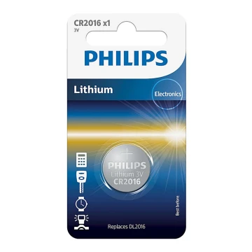 Philips CR2016/01B - Bateria litowa guzikowa CR2016 MINICELLS 3V 90mAh